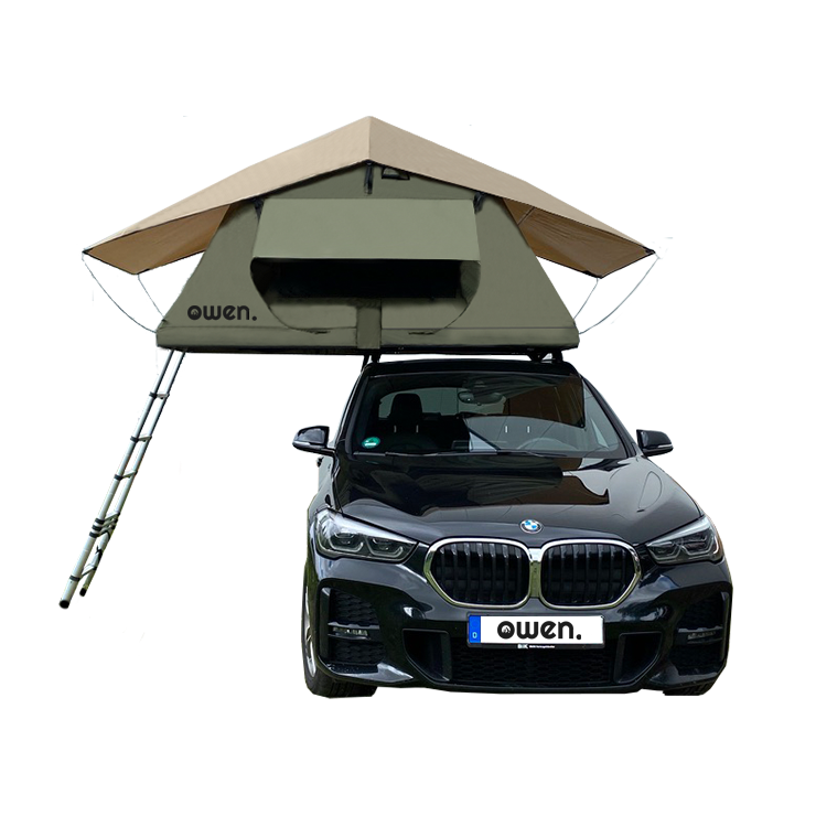 OWEN® two Tenda da tetto auto verde oliva