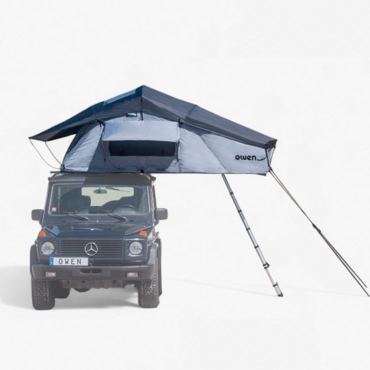 OWEN® two+ Tenda da tetto auto grigia